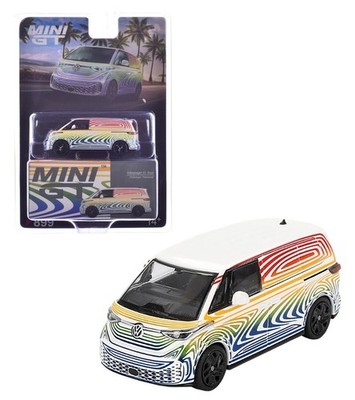 MINI GT #899 - WHITE RAINBOW - VOLKSWAGEN ID BUZZ - USA EXCLUSIVE