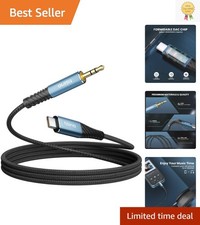 Braided USB C to 3.5mm Aux Adapter - 1.6 FT, 32bit/384KHz Audio Excellence