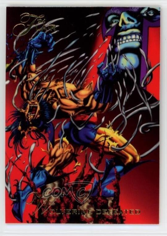 1994 Flair Marvel Wolverine Defeated #118 1p5n
