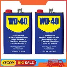 2 PACK WD-40 Multi-Use Product Multi-Use Product Displaces Moisture, 1 Gallon