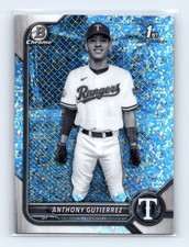 2022 Bowman Chrome Anthony Gutierrez Black & White Mini-Diamond Refractor 1st RC