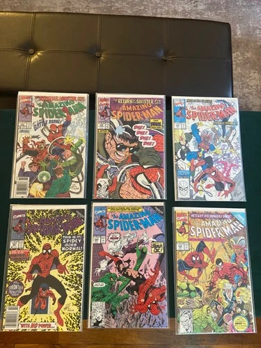 Amazing Spider-Man #s 338 339 340 341 342 343 Lot Of 6 1990 NM