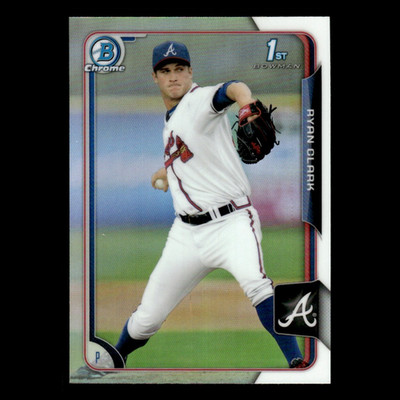 Ryan Clark #86 2015 Bowman Chrome Draft Refractor Atlanta Braves Baseball Card
