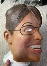 Vintage Sarah Palin Latex Halloween Costume Mask Torra Head Mask