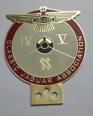 Car Badge- Jaguar Classic Association car grill badge emblem mg porsche vw audi