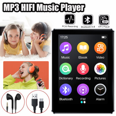 Bluetooth MP3 MP4 Player LCD Display HiFi Bass Musik Spieler FM Radio Audio Neu