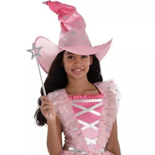 Child's Medium 8-10 Pink Fairytale Witch Costume Dress Up - Picture 2 of 7