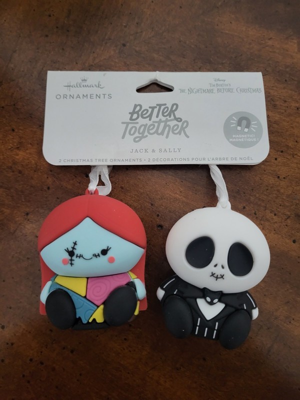 HALLMARK BETTER TOGETHER NIGHTMARE BFORE CHRISTMAS JACK & SALLY ORNAMENTS FIGURE