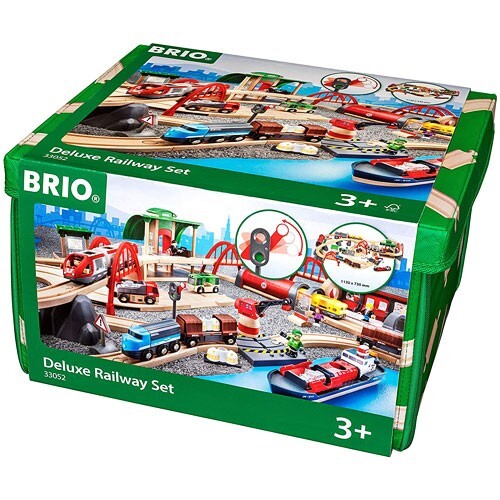 Brio World 33052 Deluxe Railway Toy Train Set Kids Fun Play Age 3+ Brand New Box