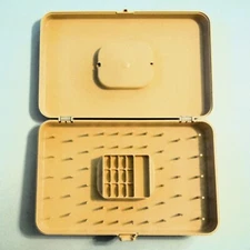 Vintage Wilson Wil-hold Sewing Box Spool Thread Bobbin Needles Organizer Box