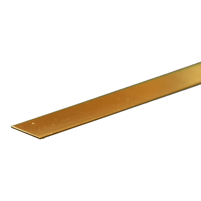 K&S Engineering Brass Strip 12 x 1/2in 300 x 12.7mm, .016in .41mm