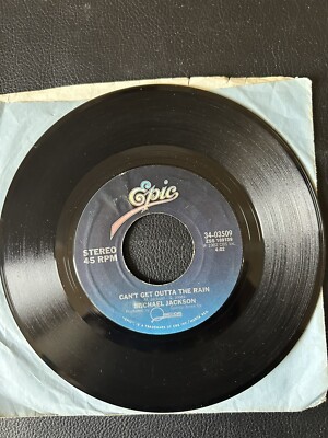 Michael Jackson Billie Jean / Can't Get Outta The Rain 45 Vinyl