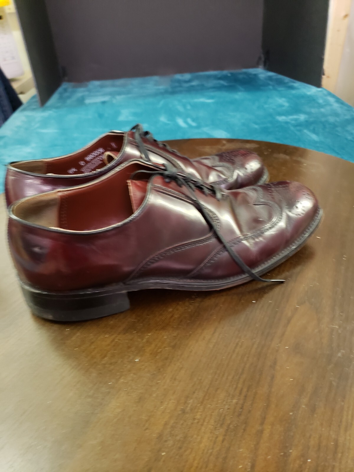 SAOLA Scarpe eleganti rosse stringate Nunn Bush da uomo taglia 8 5 D comode casual in pelle 980006