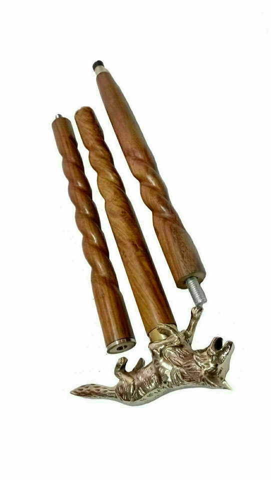 Collectable Handmade Solid Brass FOX Designer spi… - image 7