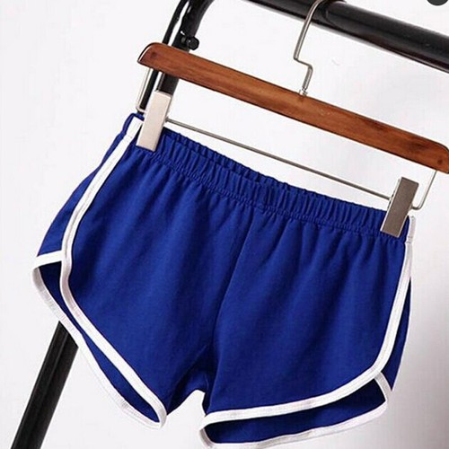 Damenshorts neu Sommershorts Hose Kontrast bindend seitlich geteilte elastische Taille - Bild 18 von 26