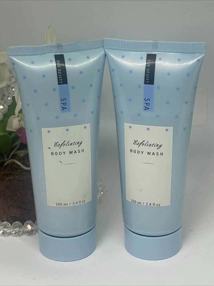 2x Sue Devitt Spa Exfoliating Body Wash Bath Gel - 3.4 oz - New