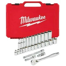 Milwaukee 48-22-9408 3/8" Drive 28pc Ratchet & Socket Set- SAE