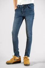 Denimic Jeans Men's Skinny Fit Taper Dark Blue Wash Comfort Stretch