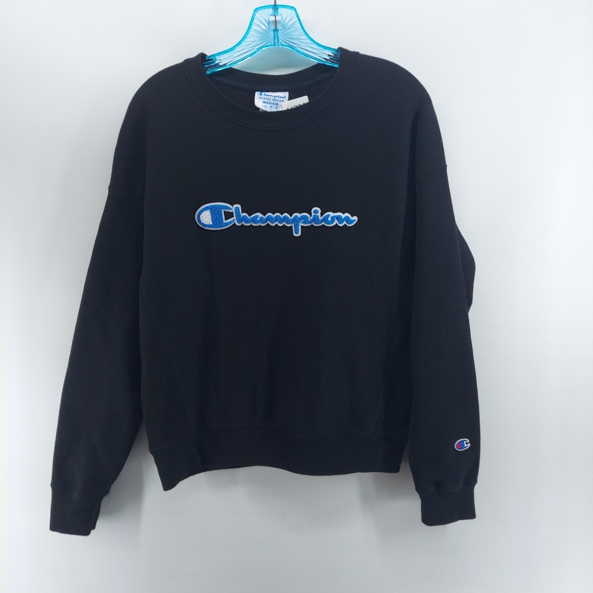 Fleece Sweatshirt Champion Crewneck Script Champion Men's Stitched