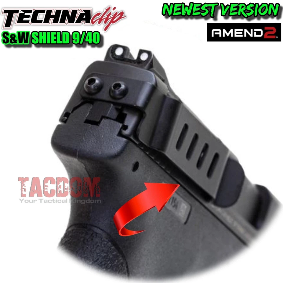 Techna Clip AMEND2 Gun Belt Clip for S&W SHIELD 9 & 40 Smith and Wesson SHBR - Image 2 of 4