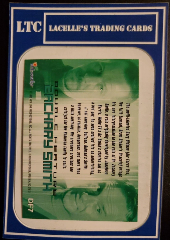 1998 Inkworks Lost in Space - Double Feature Zachary Smith / Gary Oldman #DF7 - Image 2 of 2