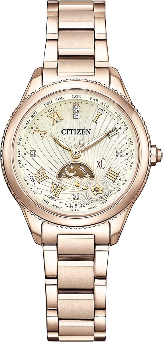 【稼働品】CITIZEN AUTOMATIC レディースウォッチ CITIZEN xC EE1006-51W Daichi Limited White Sakura Solar