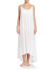 Vince Camuto White Polish Long Racerback Sleeveless Pullover Dress 141994 Size S