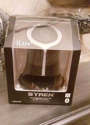 iLuv Syren Portable Bluetooth Speaker w/ Easy NFC-assisted Pairing NIB!