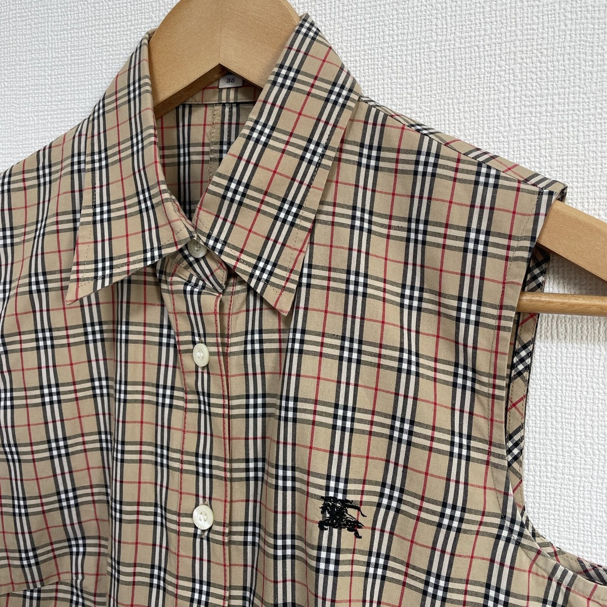 BURBERRY BLUE LABEL Nova Check Sleeveless Top Shirt Woman 38/XS-S