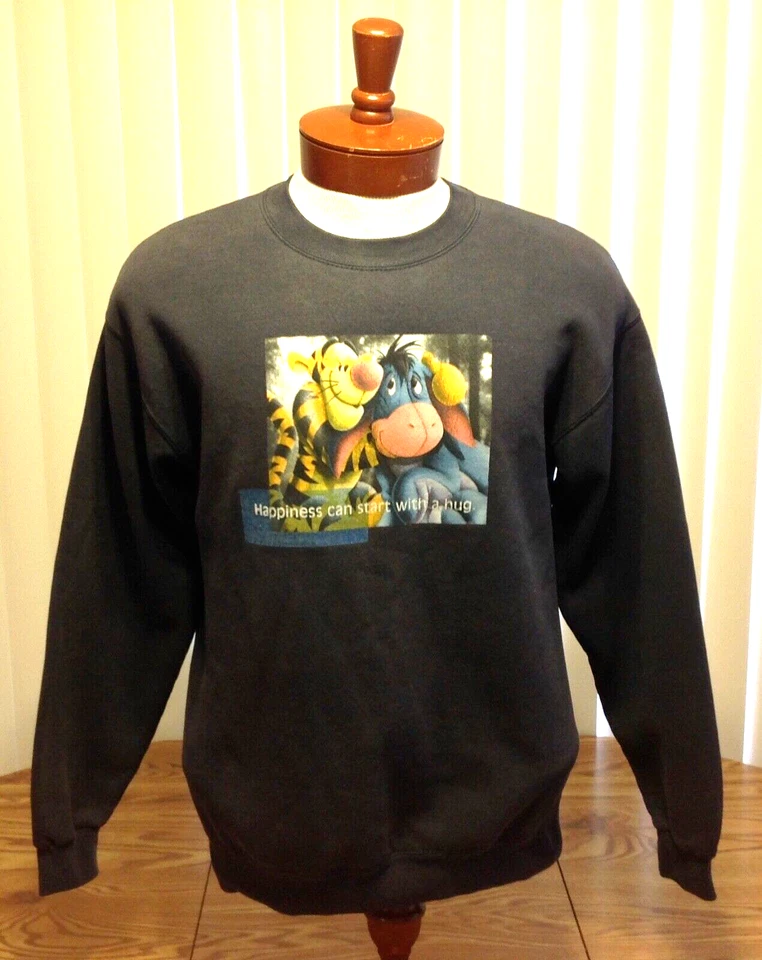 Disney Store Charachter Sudadera Tigger & Eyore Azul Pullover Mediano Foto 2 de 4