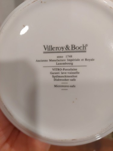 2 Villeroy & Boch Naif Christmas Porcelain Tray, Trinket Candy Dish LAPLAU - Picture 9 of 11