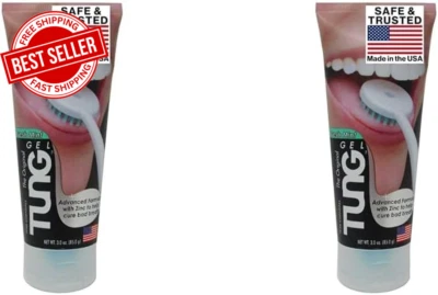 Tung Gel Tongue Cleaner Fresh Mint Dental Oral Care Breath Hygiene 85g 2 Pack