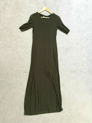 BAILEY 44 Maxi Dress sz S Olive Green / Brown Soft Knit TWO SLITS Short Sleeve | eBay BAILEY 44 Maxi Dress sz S Olive Green / Brown Soft Knit TWO SLITS Short Sleeve | eBay