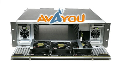 Evertz EMX3-FR 3RU Processing Multiframe 5x Single Slots 2x EMX3PS EXM-FC