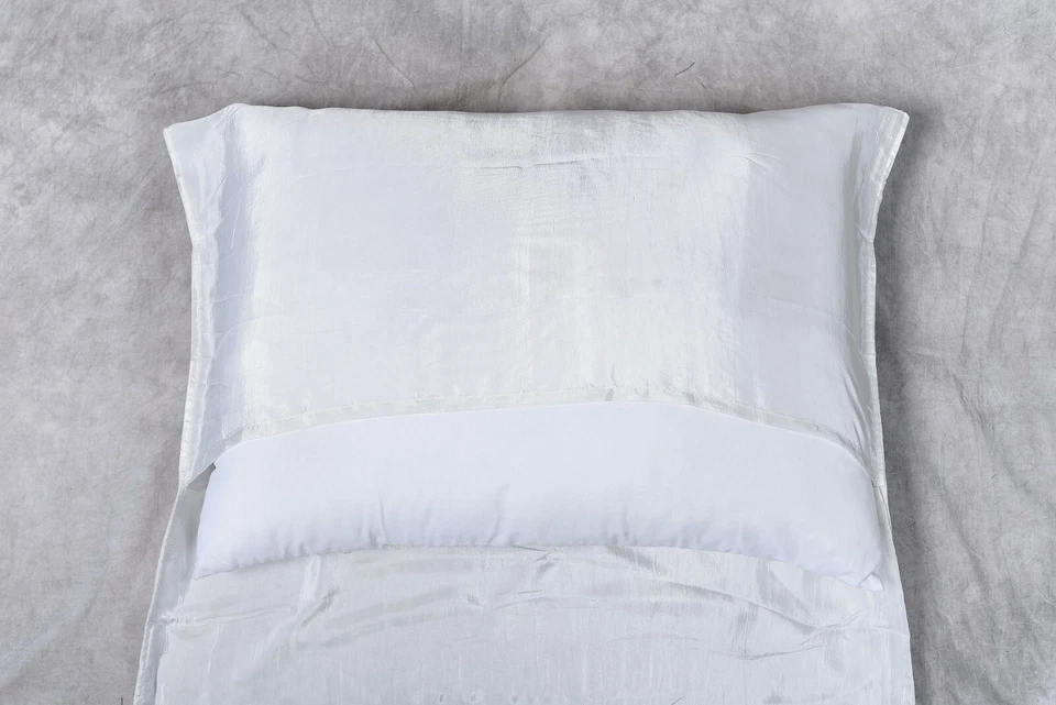 Single Pure Silk Sleeping Bag Liner for Camping Hiking Hostel Travel - Image 3 of 4