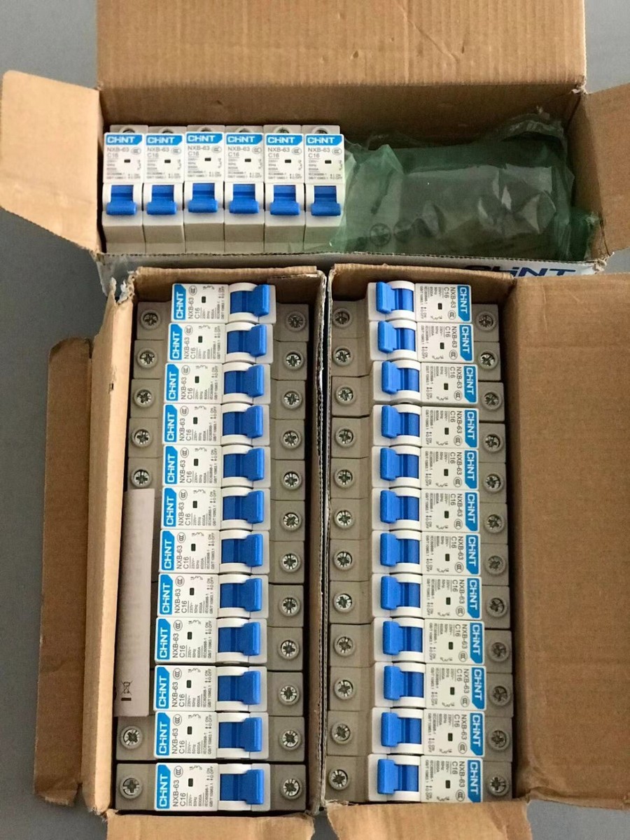 12Pc NXB-63 1P C16 CHINT Circuit Breaker 1Pole 230V AC Miniature