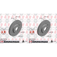 2X Zimmermann Sport Z Bremsscheiben 305Mm Gelocht Vorne Passend FüR Volvo S60 S8