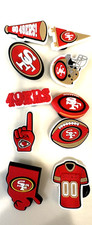 New San Francisco 49ers Football Shoe Charms-Set of 10