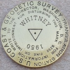Whitney Benchmark Micro Geocoin - Activated  Adoptable - TB1BCFC