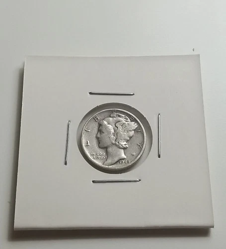 1945 D  Mercury Dime circulated 90% Silver Fine  # RJ156