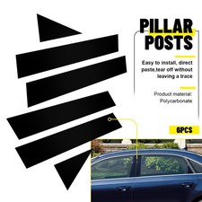 For Vw Passat 2011-2018 Gloss Black Window Trim Pillar Posts Door Cover Set H