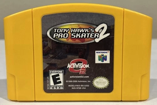 Tony Hawk's Pro Skater 2 Nintendo 64 N64 Authentic Tested And Working
