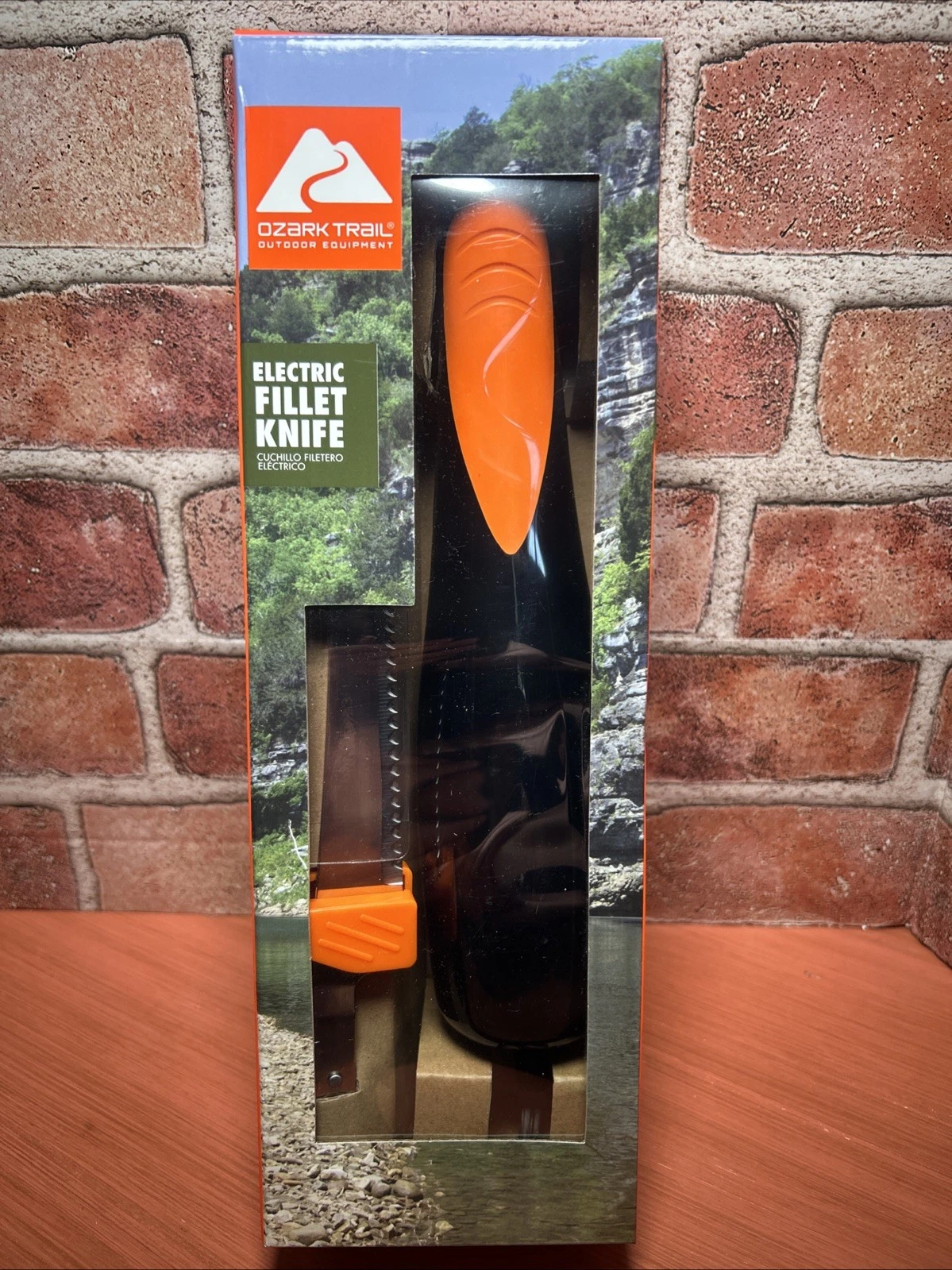Ozark Trail Electric Fishing Fillet Knife With Serrated Blade Soft Grip Handle