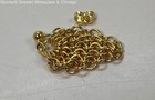 Gold Tone Linked Chain Dangle Earrings 7.1g — photo 3