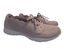 SKECHERS ATHLETIC CASUAL SHOES Women's SZ 10M TAUPE STRETCH FIT AIR COOLED