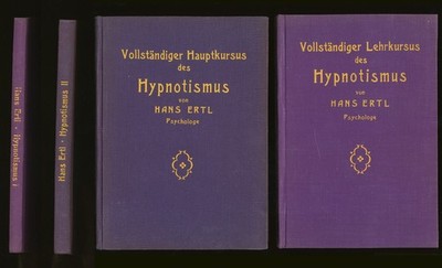 Vollständiger Lehrkurs Hypnotismus von Hans Ertl Two Volumes 5th & 7th Editions