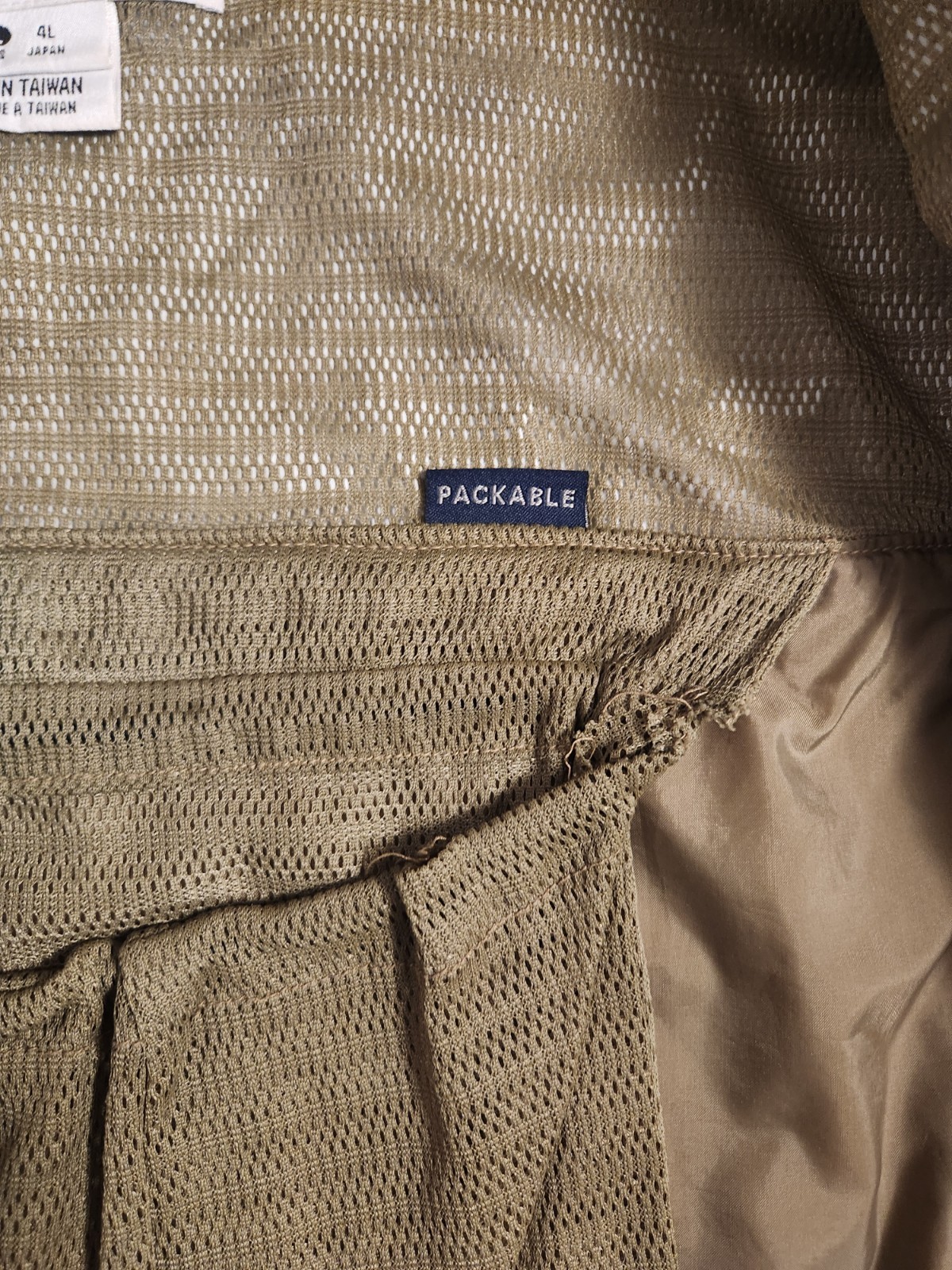 VINTAGE 90'S COLUMBIA WADING FLY FISHING PACKABLE HOODED JACKET XXL 2XL