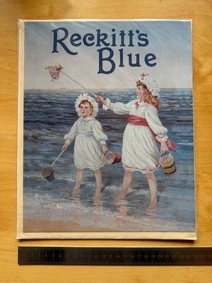 Robert Opie Collection ''Post-a-Print'' Vintage Ad Print ''Reckitt's Blue''