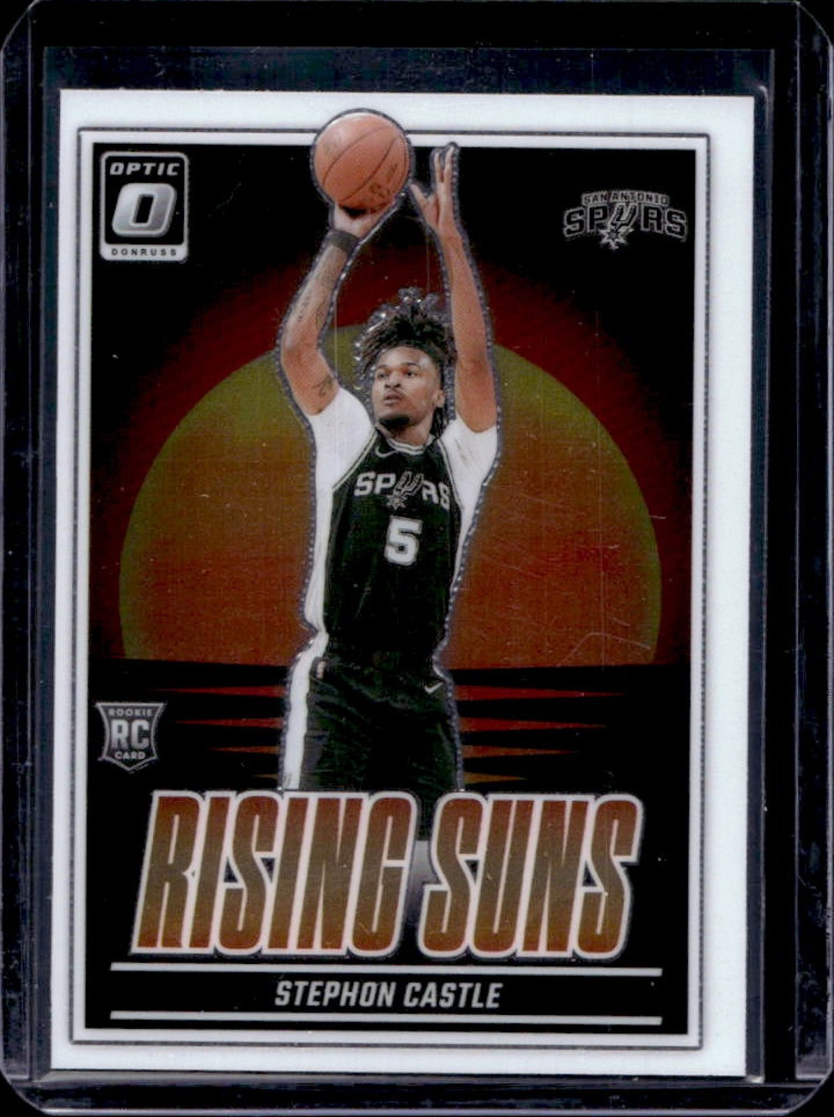 2024-25 Donruss Optic Stephon Castle Rising Suns RC Rookie #6 Spurs
