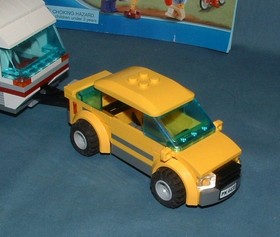 CITY, CAR & CARAVAN SET 4435 - LEGO - 2012 - USED W/ MANUAL & BOX